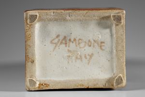 GAMBONE BRUNO (n. 1936) : Vaso  - Asta Asta 410 | DESIGN E ARTI DECORATIVE DEL NOVECENTO - CERAMICHE Online - Associazione Nazionale - Case d'Asta italiane