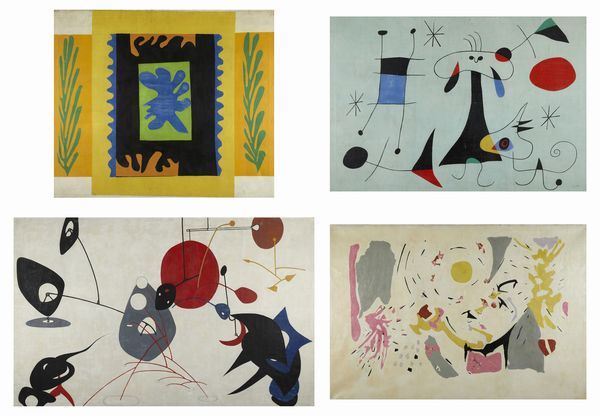 HENRI MATISSE (1869 - 1954), JOAN MIRO' (1893 - 1983), ALEXANDER CALDER (1898 - 1976), ROBERTO SEBASTIAN ANTONIO MATTA (1911 - 2002) : Mural Scrolls.  - Asta 26/06/2023 | ARTE MODERNA E CONTEMPORANEA Tradizionale - Associazione Nazionale - Case d'Asta italiane