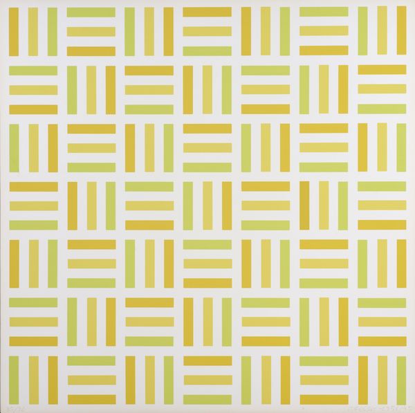 MORELLET FRANCOIS (n. 1926) : Tirets jaunes, Jaunes-verts, Jaunes orange.  - Asta Asta 413 | GRAFICA MODERNA, FOTOGRAFIA E MULTIPLI D'AUTORE Online - Associazione Nazionale - Case d'Asta italiane