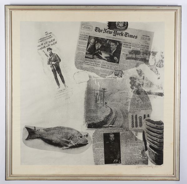 RAUSCHENBERG ROBERT (1925 - 2008) : Dal portfolio Features from Currents (1970)  - Asta Asta 413 | GRAFICA MODERNA, FOTOGRAFIA E MULTIPLI D'AUTORE Online - Associazione Nazionale - Case d'Asta italiane