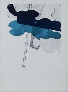 SCHIFANO MARIO (1934 - 1998) - Cielo anemico.