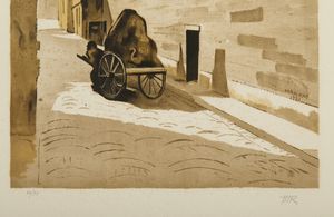 MAN RAY  (1890 - 1976) : Rue Ferrou.  - Asta Asta 413 | GRAFICA MODERNA, FOTOGRAFIA E MULTIPLI D'AUTORE Online - Associazione Nazionale - Case d'Asta italiane