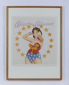 RAMOS MEL (n. 1935) : Wonder woman.  - Asta Asta 413 | GRAFICA MODERNA, FOTOGRAFIA E MULTIPLI D'AUTORE Online - Associazione Nazionale - Case d'Asta italiane