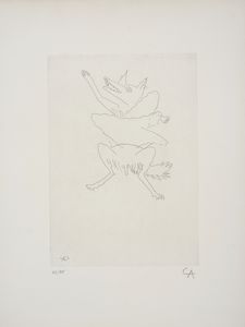 CALDER ALEXANDER (1898 - 1976) - Plate, from La Proue de la Table.