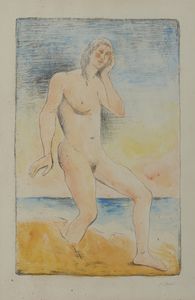 CARRA' CARLO (1881 - 1966) - Nudo di donna.
