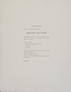 GUTTUSO RENATO (1912 - 1987) : Il Vespro siciliano.  - Asta Asta 413 | GRAFICA MODERNA, FOTOGRAFIA E MULTIPLI D'AUTORE Online - Associazione Nazionale - Case d'Asta italiane