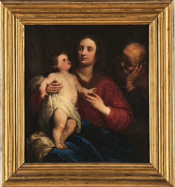 Orazio De Ferrari : Sacra Famiglia  - Asta Old Masters - Associazione Nazionale - Case d'Asta italiane