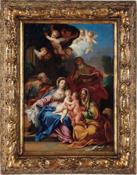 Sebastiano Conca : Sacra Famiglia con S. Giovannino, S. Zaccaria e Sant'Elisabetta  - Asta Old Masters - Associazione Nazionale - Case d'Asta italiane