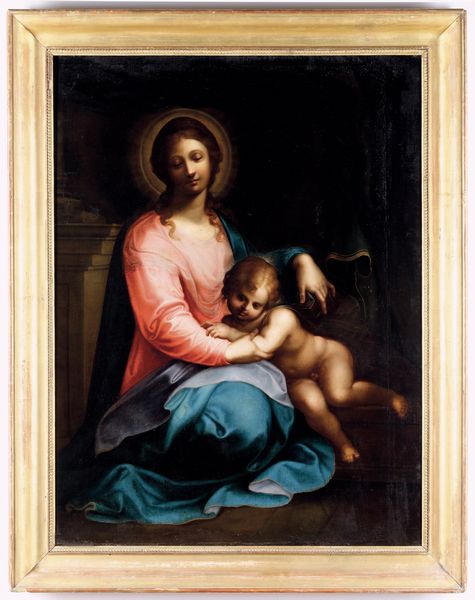 Scuola emiliana del XVII secolo Madonna con Bambino  - Asta Old Masters - Associazione Nazionale - Case d'Asta italiane