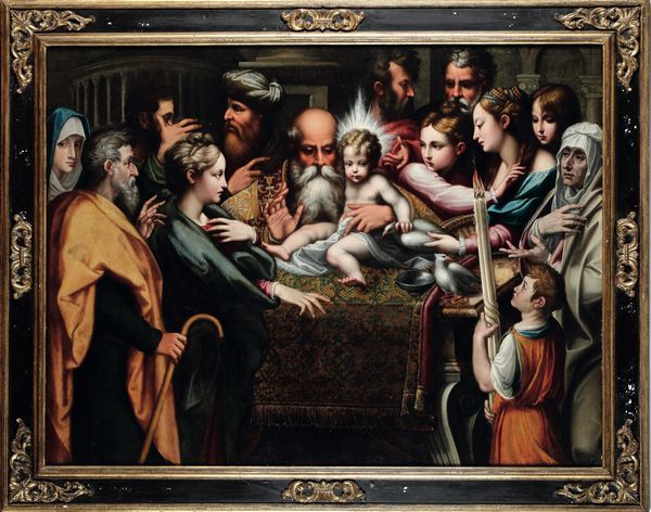 Girolamo Francesco Mazzola detto il Parmigianino, copia da : La Circoncisione di Ges  - Asta Old Masters - Associazione Nazionale - Case d'Asta italiane