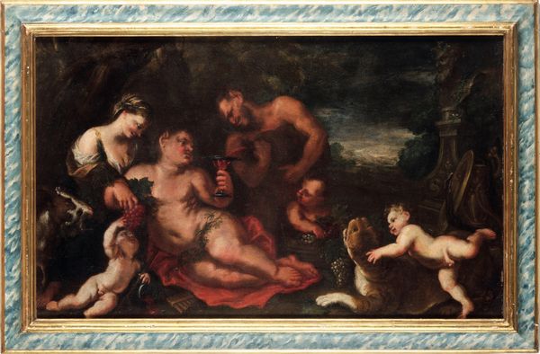 Scuola genovese del XVII secolo Baccanale  - Asta Old Masters - Associazione Nazionale - Case d'Asta italiane