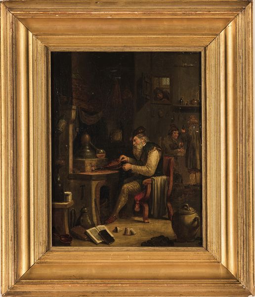 David Teniers, nei modi di : Lo studio dellAlchimista  - Asta Old Masters - Associazione Nazionale - Case d'Asta italiane