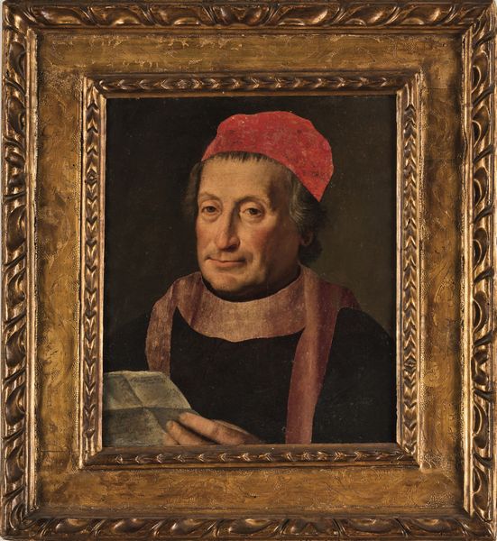 Scuola tedesca del XVI secolo Ritratto di gentiluomo con berretto rosso  - Asta Old Masters - Associazione Nazionale - Case d'Asta italiane