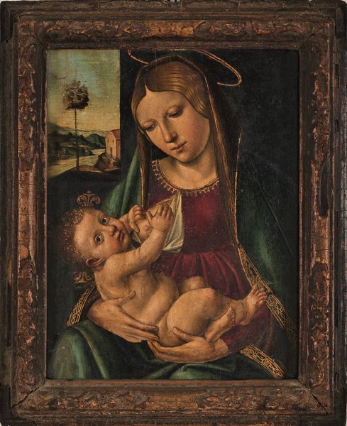 Scuola lombarda del XVI secolo Madonna del latte  - Asta Old Masters - Associazione Nazionale - Case d'Asta italiane