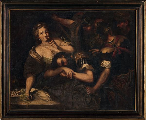 Scuola lombarda del XVII secolo Sansone e Dalila  - Asta Old Masters - Associazione Nazionale - Case d'Asta italiane