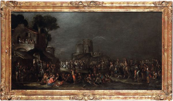 Cornelio De Wael : Notturno con l'accampamento delle truppe  - Asta Old Masters - Associazione Nazionale - Case d'Asta italiane