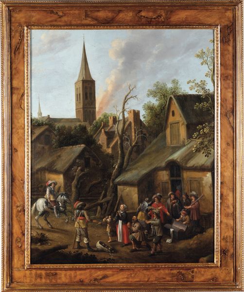 Joost Cornelisz Droochsloot : Saccheggio di un villaggio  - Asta Old Masters - Associazione Nazionale - Case d'Asta italiane