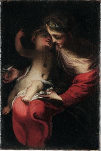Valerio Castello : Madonna con Bambino  - Asta Old Masters - Associazione Nazionale - Case d'Asta italiane