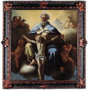 Francesco Solimena (1657 Serino - 1747 Napoli) e aiuti Trinit  - Asta Old Masters - Associazione Nazionale - Case d'Asta italiane