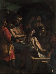 Lazzaro Tavarone, Attribuito a - Deposizione di Cristo