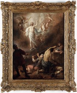 Claes Corneliszoon Moeyaert : Innalzamento della Croce<BR>Ascensione di Cristo  - Asta Old Masters - Associazione Nazionale - Case d'Asta italiane