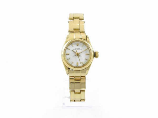 Orologio da polso per donna Rolex Oyster Perpetual in oro giallo  - Asta Gioielli e Orologi - Associazione Nazionale - Case d'Asta italiane