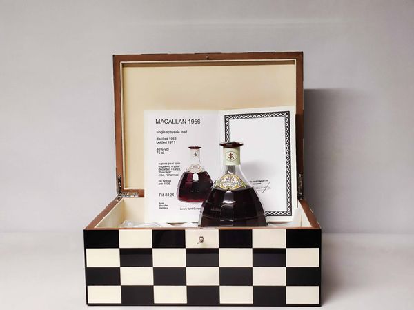 Macallan 1956 Decanter Baccarat, Single Speyside Malt Whisky  - Asta Whisky & Co. - Associazione Nazionale - Case d'Asta italiane