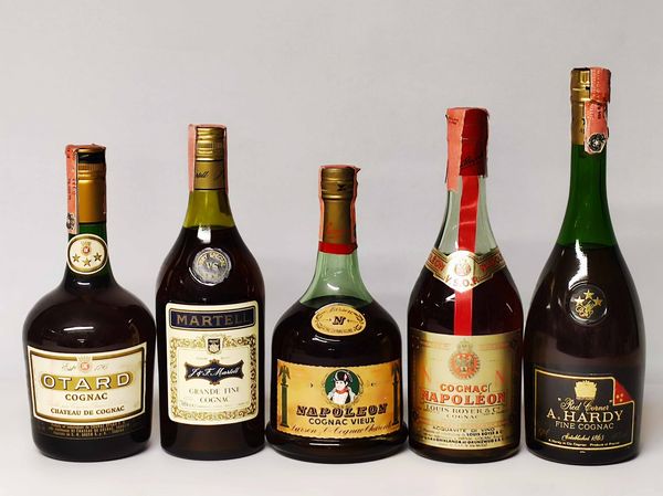 Otard, Martell, Napoleon, A. Hardy, Cognac  - Asta Whisky & Co. - Associazione Nazionale - Case d'Asta italiane