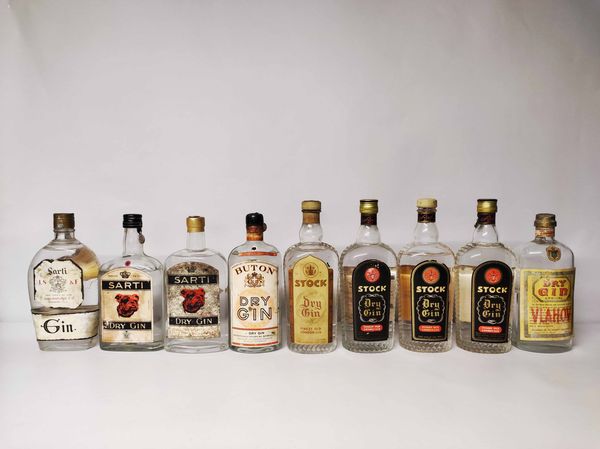 Sarti, Buton, Stock, Dry Gin  - Asta Whisky & Co. - Associazione Nazionale - Case d'Asta italiane