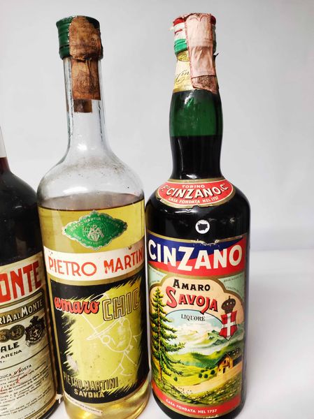 Zucca, Felsina, St. Bernard, S.Maria al Monte, Averna, Pietro Martini, Cinzano, Amari  - Asta Whisky & Co. - Associazione Nazionale - Case d'Asta italiane