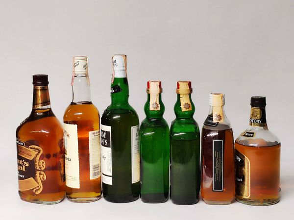 Grant's, Famous Grouse, William Lawson's, Gold Star, Clan Campbell, Old Story, Scoth Whisky  - Asta Whisky & Co. - Associazione Nazionale - Case d'Asta italiane