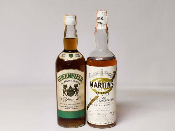 Greenfield 5 Years Old, Martin's, Scoth Whisky  - Asta Whisky & Co. - Associazione Nazionale - Case d'Asta italiane