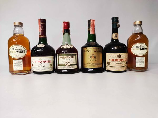 Hennessy, Courvoisier, Normandin, Prince Hubert, Cognac  - Asta Whisky & Co. - Associazione Nazionale - Case d'Asta italiane