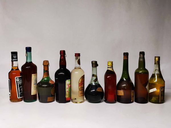 Latte di Suocera, Vecchia Pisa, Tonico, Anderson, Arak, Vieille Cure, D. Chiara, Marie Brizard, Abbati, Liquore & Amaro  - Asta Whisky & Co. - Associazione Nazionale - Case d'Asta italiane