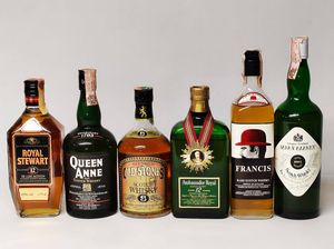 Royal Stewart, Queen Anne, Old Stones, Ambassador, Francis, Seven Eleven, Scoth Whisky  - Asta Whisky & Co. - Associazione Nazionale - Case d'Asta italiane