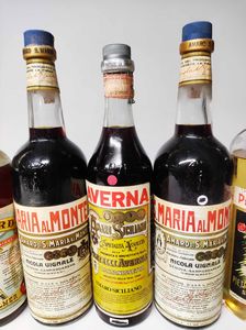 Zucca, Felsina, St. Bernard, S.Maria al Monte, Averna, Pietro Martini, Cinzano, Amari  - Asta Whisky & Co. - Associazione Nazionale - Case d'Asta italiane