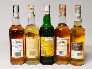 Glen Catrine, Glen Moray, Cutty Sark, Glen Flagler, Royal Land, Scoth Whisky  - Asta Whisky & Co. - Associazione Nazionale - Case d'Asta italiane