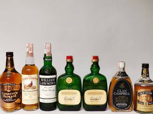 Grant's, Famous Grouse, William Lawson's, Gold Star, Clan Campbell, Old Story, Scoth Whisky  - Asta Whisky & Co. - Associazione Nazionale - Case d'Asta italiane