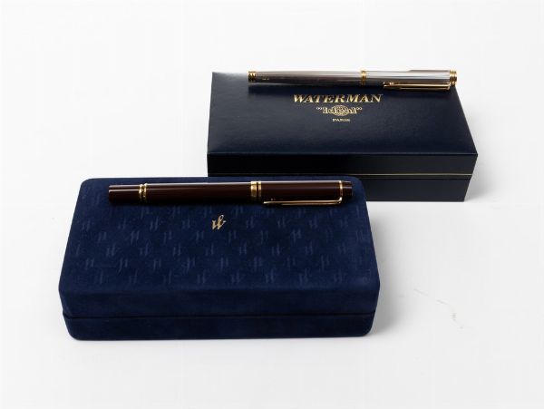 Due penne Waterman  - Asta Luxury Vintage e Penne da Collezione - Associazione Nazionale - Case d'Asta italiane