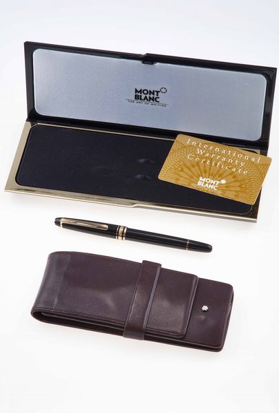 Set Mont Blanc composto da  penna ed un astuccio  - Asta Luxury Vintage e Penne da Collezione - Associazione Nazionale - Case d'Asta italiane