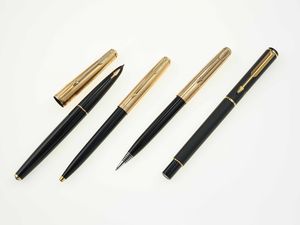 Parker. Lotto composto da nove penne,  - Asta Luxury Vintage e Penne da Collezione - Associazione Nazionale - Case d'Asta italiane