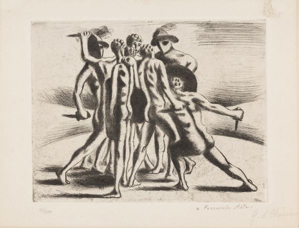 Giorgio de Chirico : Combattimento dei gladiatori  - Asta Arte Moderna e Contemporanea - Associazione Nazionale - Case d'Asta italiane