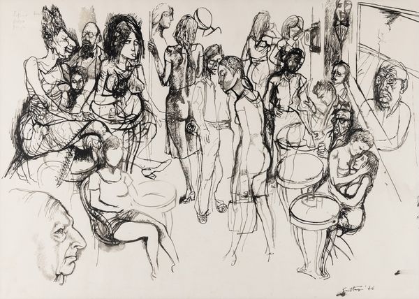 Renato Guttuso : Caff greco  - Asta Arte Moderna e Contemporanea - Associazione Nazionale - Case d'Asta italiane