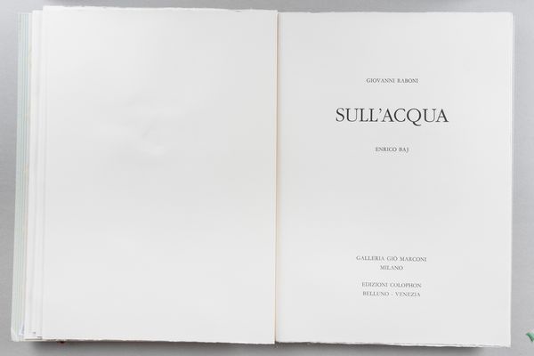 ENRICO BAJ : Sull'acqua  - Asta Arte Moderna e Contemporanea - Associazione Nazionale - Case d'Asta italiane