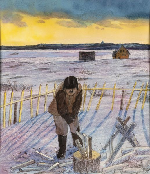 William Kurelek : Early winter's morning in the maritimes  - Asta Arte Moderna e Contemporanea - Associazione Nazionale - Case d'Asta italiane