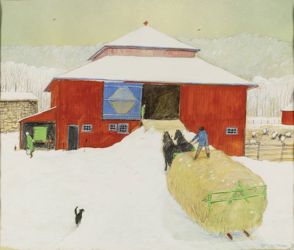 William Kurelek : A grey winter day in the central provinces  - Asta Arte Moderna e Contemporanea - Associazione Nazionale - Case d'Asta italiane