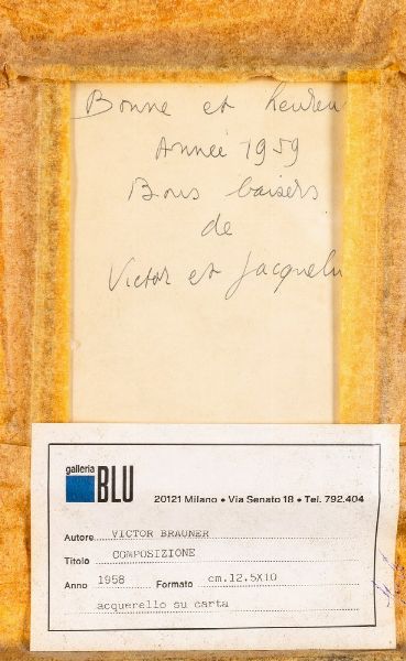 Victor Brauner : Composizione  - Asta Arte Moderna e Contemporanea - Associazione Nazionale - Case d'Asta italiane
