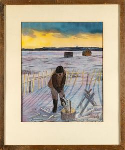 William Kurelek : Early winter's morning in the maritimes  - Asta Arte Moderna e Contemporanea - Associazione Nazionale - Case d'Asta italiane