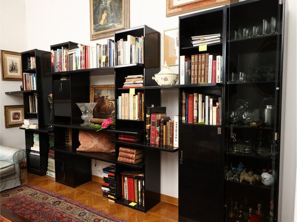 Libreria ebanizzata di foggia moderna  - Asta Una casa al Ponte Vecchio - Associazione Nazionale - Case d'Asta italiane