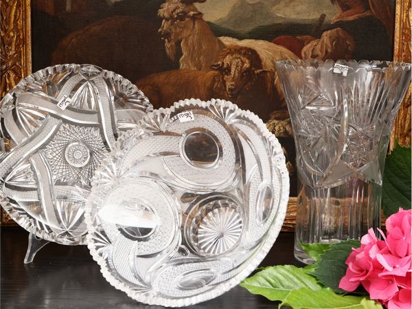 Tre oggetti decorativi in cristallo molato  - Asta Una casa al Ponte Vecchio - Associazione Nazionale - Case d'Asta italiane